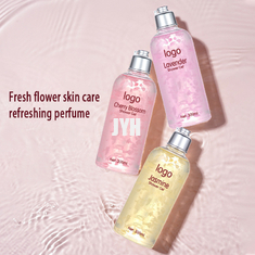 300ml OEM त्वचा देखभाल उत्पाद पंखुड़ी इत्र सफाई मॉइस्चराइजिंग स्नान जेल