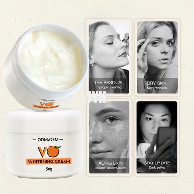 OEM 60g विटामिन सी व्हाइटनिंग क्रीम 50g एंटी पिंपल क्रीम