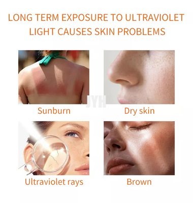 सनब्लॉक वाटरप्रूफ सनस्क्रीन Spf50+ / Pa+++ बॉडी व्हाइटनिंग
