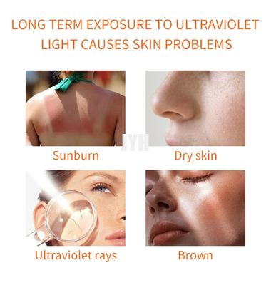 UVA UVB PA 50+++ वॉटर बेस सनब्लॉक फेस मेकअप कॉस्मेटिक्स गर्दन के लिए