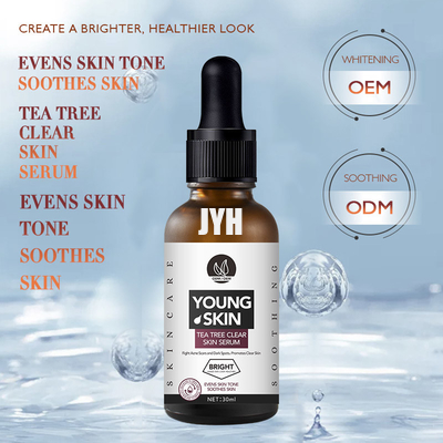 1oz/30ml OEM ऑर्गेनिक टी ट्री रिलीफ एसेंस फ़ेस सीरम रिपेयर एक्ने पिंपल रिमूवर