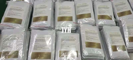 MSDS 30Ml हयालूरोनिक एसिड फेशियल शीट मास्क मॉइस्चराइजिंग हाइड्रेटिंग त्वचा के लिए